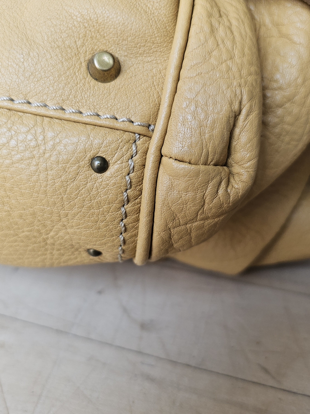 Chloe Vintage Y2K 2006 Paddington Bag Mustard Butter Leather Purse Deadstock NWT - Picture 13 of 16